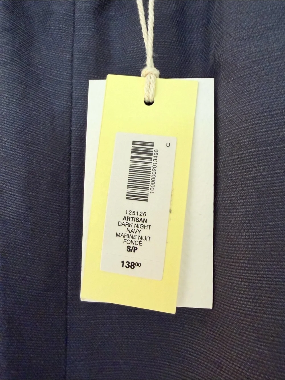 NWT Aritzia Wilfred Dark Night Navy Linen Artisan Pants